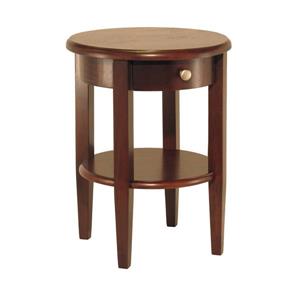 Table Concord, 17,32 po x 22,48 po, bois, noyer