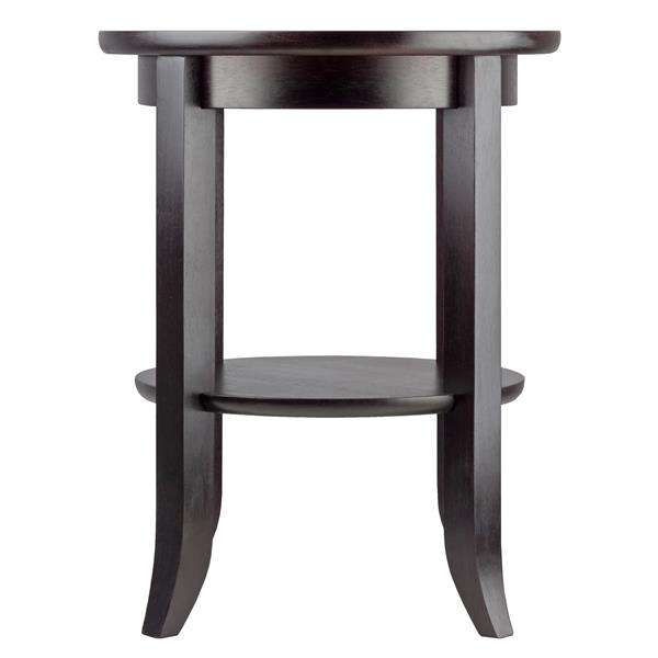 Winsome Wood Genoa 18.47-in x 18.47-in x 22.56-in Espresso Wood Table