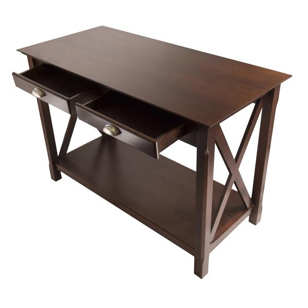 Winsome Wood Xola 52.91-in x 45-in Cappuccino Wood Table