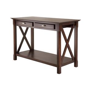 Winsome Wood Xola 52.91-in x 45-in Cappuccino Wood Table