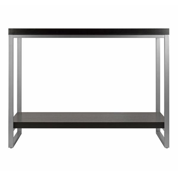 Table Jared, 31,2 po x 40 po, bois, espresso foncé