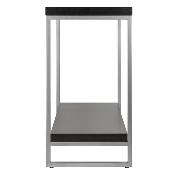 Table Jared, 31,2 po x 40 po, bois, espresso foncé