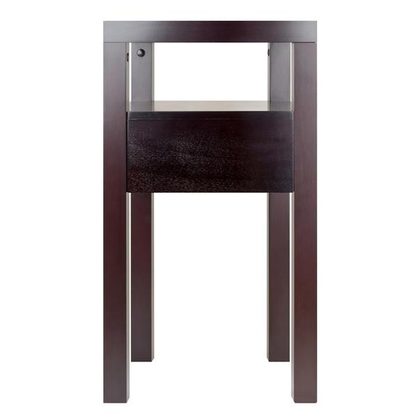 Winsome Wood Copenhagen 59.08-in x 40-in Espresso Wood Table