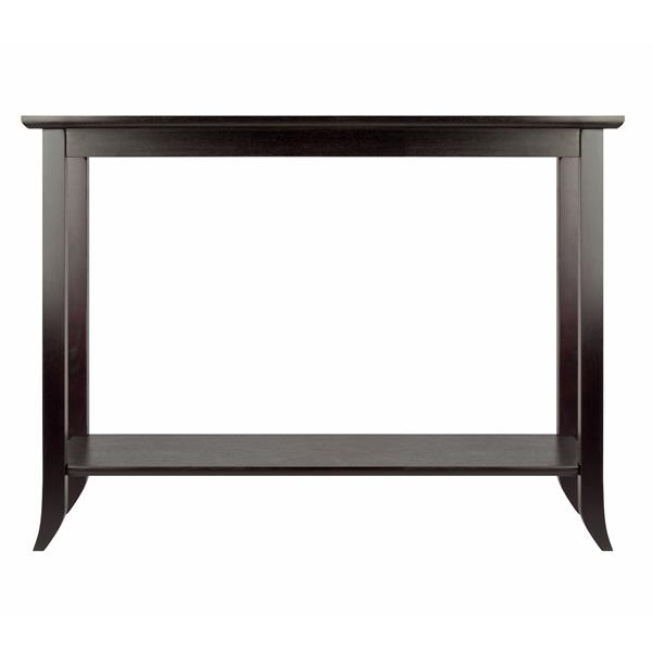 Winsome Wood Genoa 30.86-in x 40-in Espresso Wood Table
