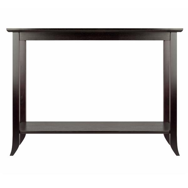 Winsome Wood Genoa 30.86-in x 40-in Espresso Wood Table