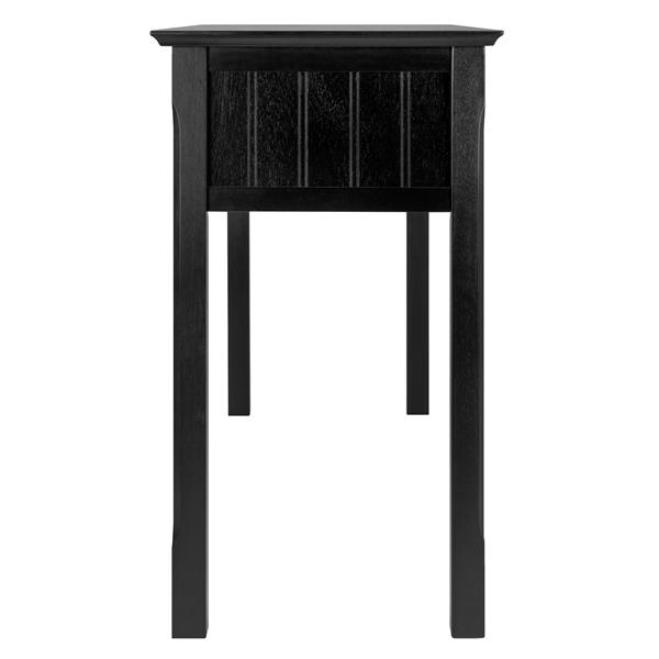 Winsome Wood Timber 45.7-in x 47.6-in Black Wood Table