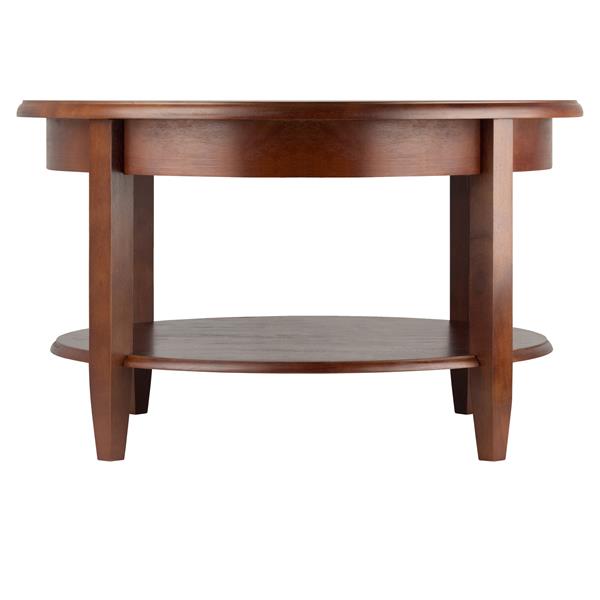 Winsome Wood Concord 30 In X 18 Antique Walnut Round Coffee Table 94231 Rona - Round Table In Concord Ca