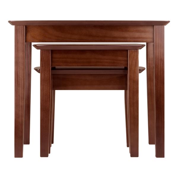 Winsome Wood Bradley 26.77-in x 18.7-in x 21.85-in Walnut Wood Table