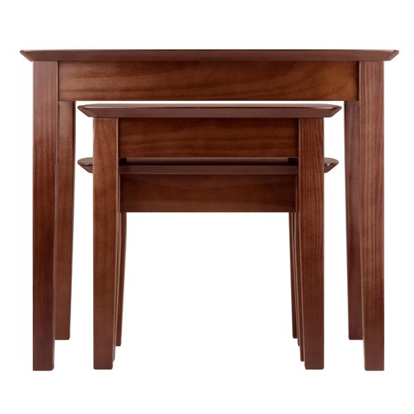 Winsome Wood Bradley 26.77-in x 18.7-in x 21.85-in Walnut Wood Table