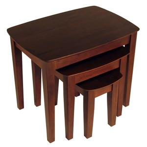 Winsome Wood Bradley 26.77-in x 18.7-in x 21.85-in Walnut Wood Table