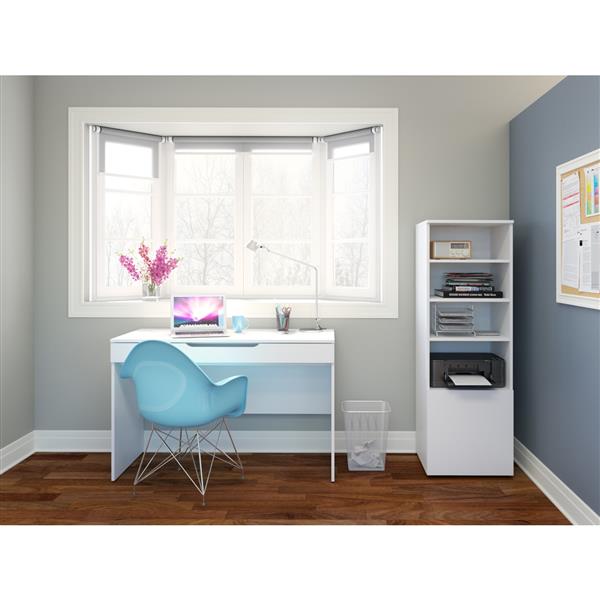 Nexera Arobas White Desk