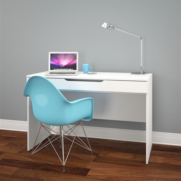 Nexera Arobas White Desk