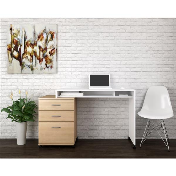 Nexera Essentials White Reversible Desk Panel