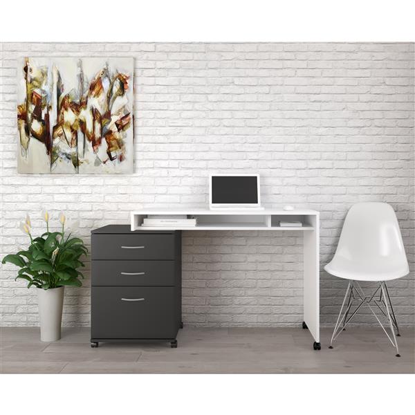 Nexera Essentials White Reversible Desk Panel