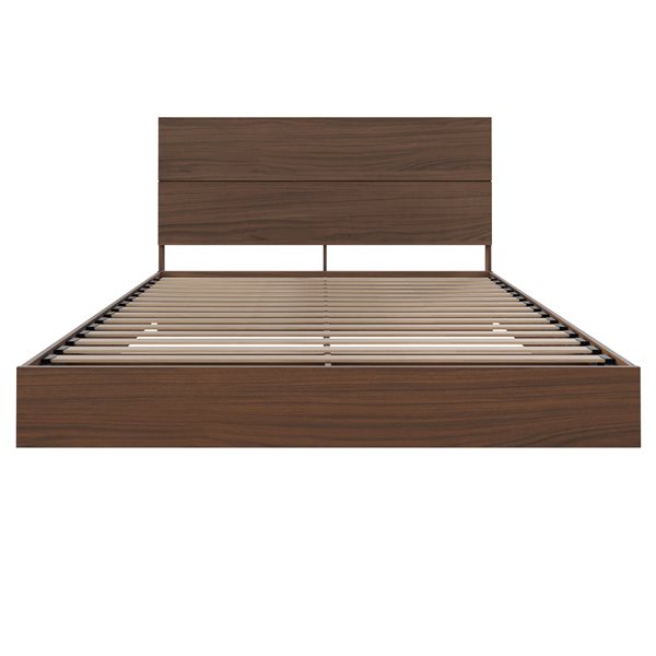 Nexera 2 Piece Walnut Queen Bedroom Set