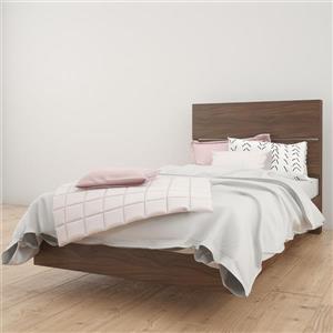 Nexera 2 Piece Walnut Twin Bedroom Set
