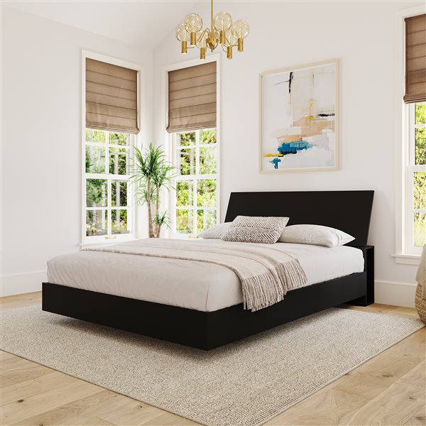 Nexera 2 Piece Black Full Bedroom Set