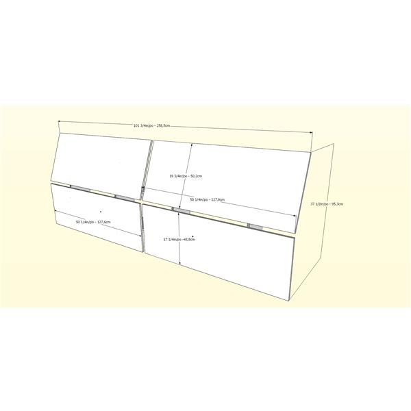 Nexera Nordik 4 Piece Maple and White Queen Bedroom Set