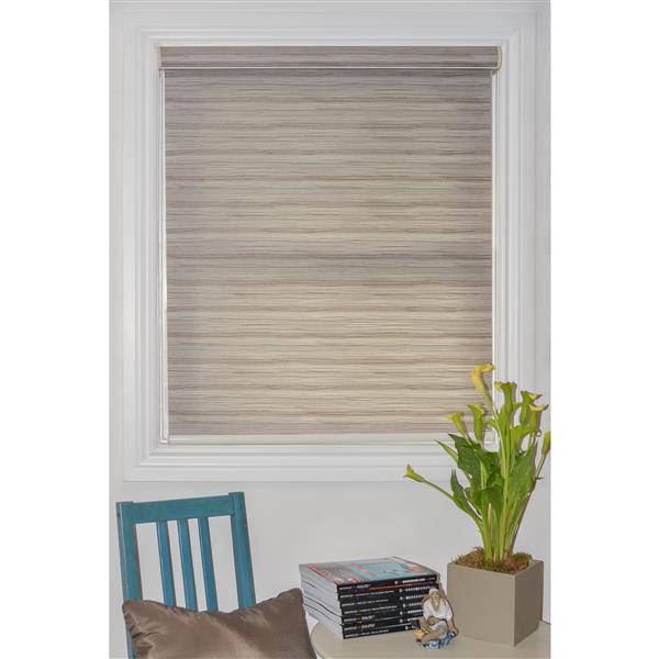 Sun Glow 61-in x 72-in Classic Chainless Textured Roller Shade with Valance