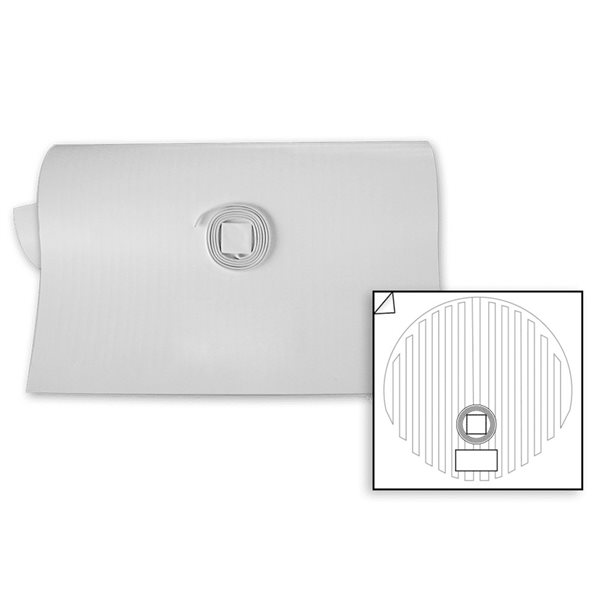 WarmlyYours 25-in x 25-in White Round Mirror Defogger