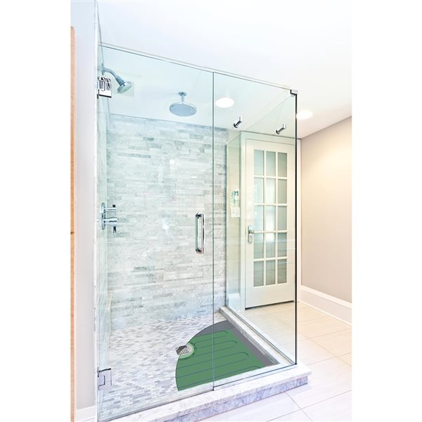 WarmlyYours TempZone™ 5-ft x 2.7-ft 120V Green Shower Mat