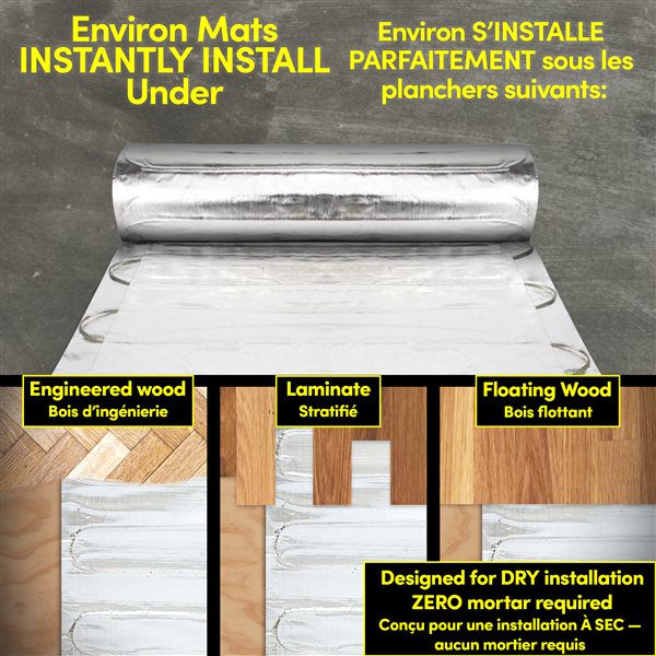 WarmlyYours Environ™ 1.5-in x 20-in 240V Aluminum Foil Flex Roll