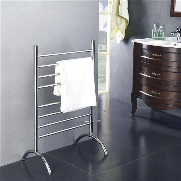 Warmlyyours Barcelona 36 In Stainless Steel 13 Bar Free Standing