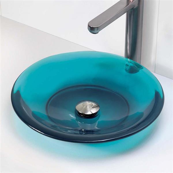 Decolav Nadine Lagoon Above Counter Resin Round Sink 2804