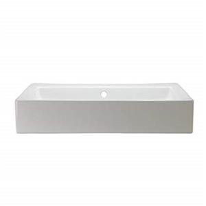 Decolav Classically Redefined Above-Counter Rectangular Vessel Sink - White