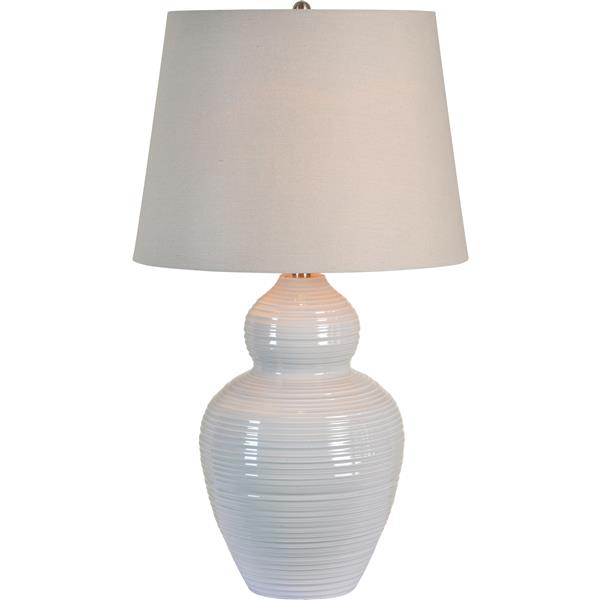Notre Dame Design Latchmore Lamp 32in Fabric Gray LPT793 RONA