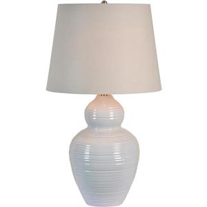 Lampe Latchmore, Notre Dame Design, 32", tissu, gris