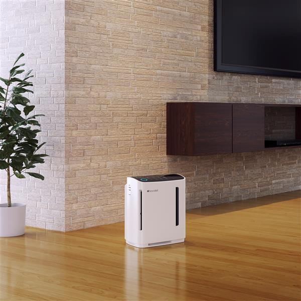 Brondell O2+ Revive True HEPA White 12.5-in Air Purifier And Humidifier