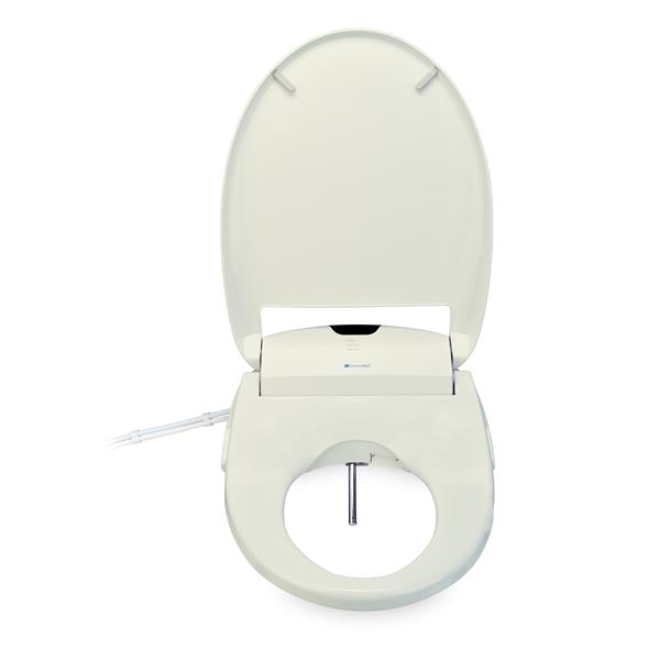 Brondell Swash 1000 Elongated Bidet Toilet Seat – White, Heated, Open Box (S1000-EW) – Includes Full Kit & 1-Year Warranty