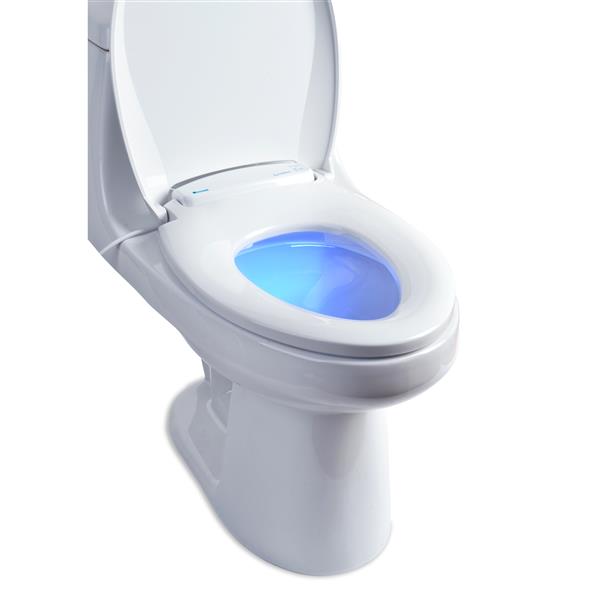 Brondell LumaWarm Heated Bidet Seat 14.3-in x 18.5-in White