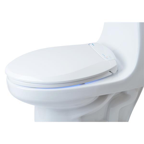 Brondell LumaWarm Heated Bidet Seat 14.3-in x 18.5-in White