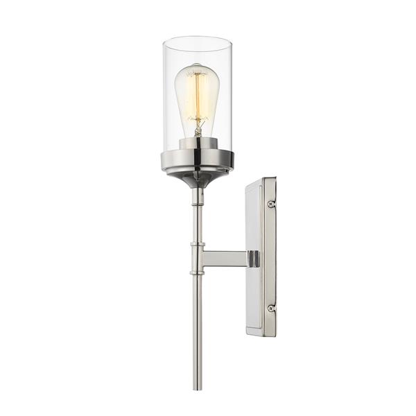 Z-Lite Calliope 17.50-in x 4.50-in x 5.25-in Polished Nickel Wall Sconce