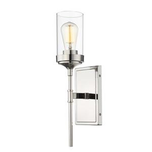 Z-Lite Calliope 17.50-in x 4.50-in x 5.25-in Polished Nickel Wall Sconce