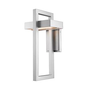 Z-Lite Luttrel 18.00-in x 8.62-in Grey Outdoor Wall Sconce