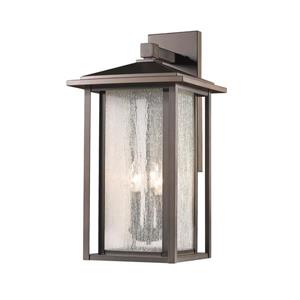 Z-Lite Aspen 21.13-in x 12-in Oil Rubbed Bronze Outdoor Wall Light