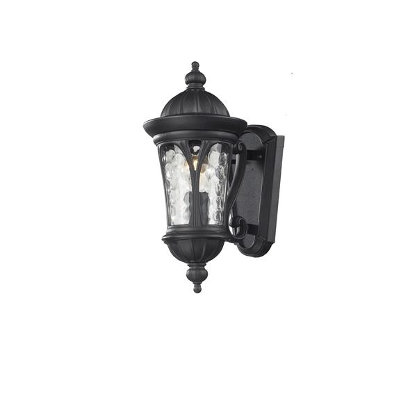Z-Lite Doma 14-in Black 1-Light Outdoor Wall Sconce