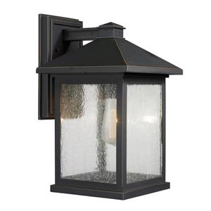 Z-Lite Portland 15.75-in Oil Rubbed Bronze Outdoor Wall Light