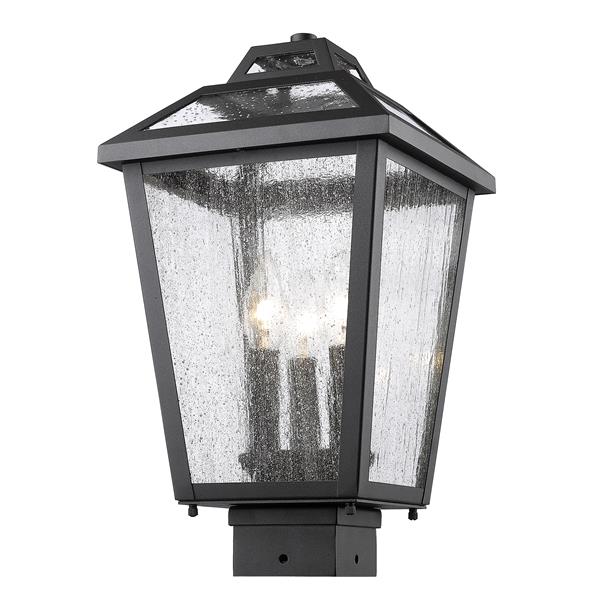 Z-Lite Bayland 3-Light Outdoor Post Mount Light - Black