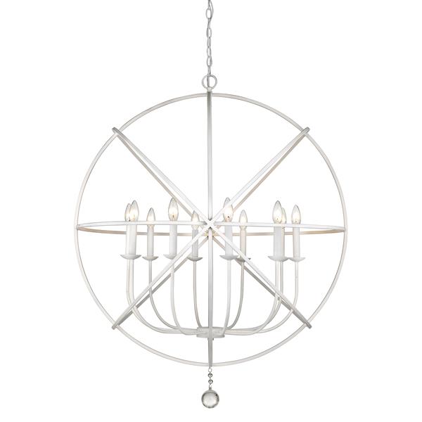 Z-Lite Tull 36-in Matte White 10-Light Chandelier