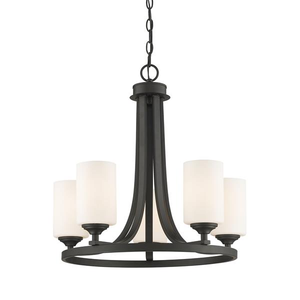 Z-Lite Bordeaux 5-Light 21.5-in Bronze Chandelier