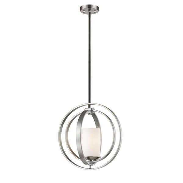 Petit luminaire à 1 lumière Ashling, 14,13 po, nickel brossé