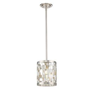 Petit luminaire à 1 lumière Almet, 6 po, nickel brossé