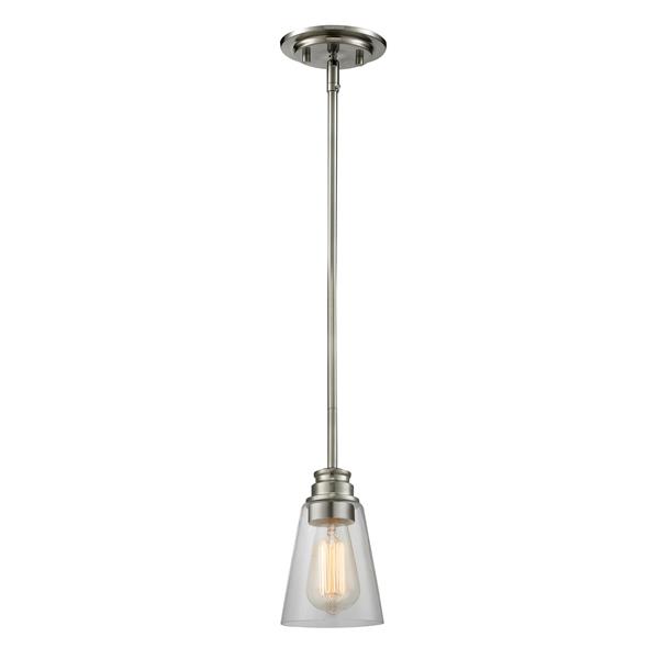 Petit luminaire à 1 lumière Annora, 5,5 po, nickel brossé