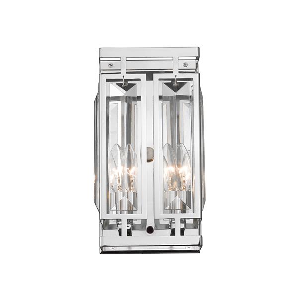 Z-Lite Mersesse Chrome 2-Bulb Wall Sconce