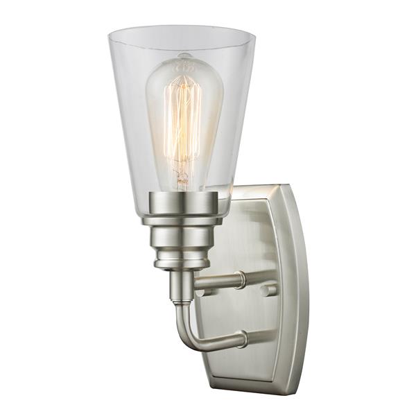 Z-Lite Annora 11.38-in x 4.75-in x 6-in Brushed Nickel Wall Sconce