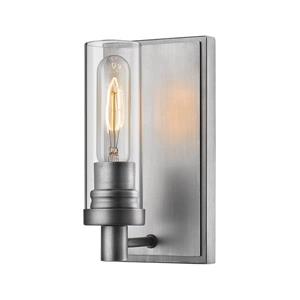 Z-Lite Persis 1 Light Antique Silver Wall Sconce